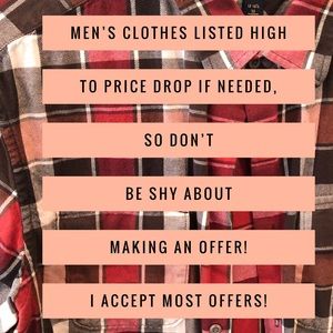 Men’s Clothes!!!!Don’t be shy about Bundle Offers